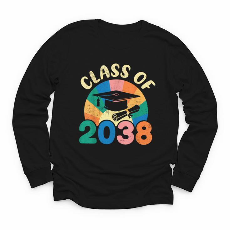 Back To School Pre-K Kindergarten Graduation Class Of 2038 Youth Long Sleeve Tee