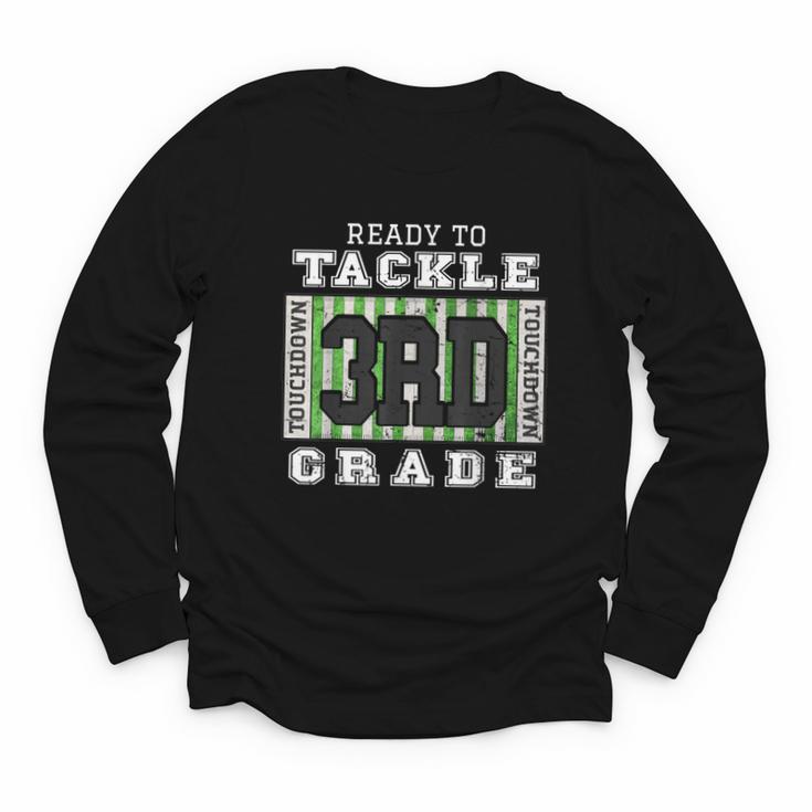 Back To School Ready To Tackle 3rd Grade Football Youth Long Sleeve Tee