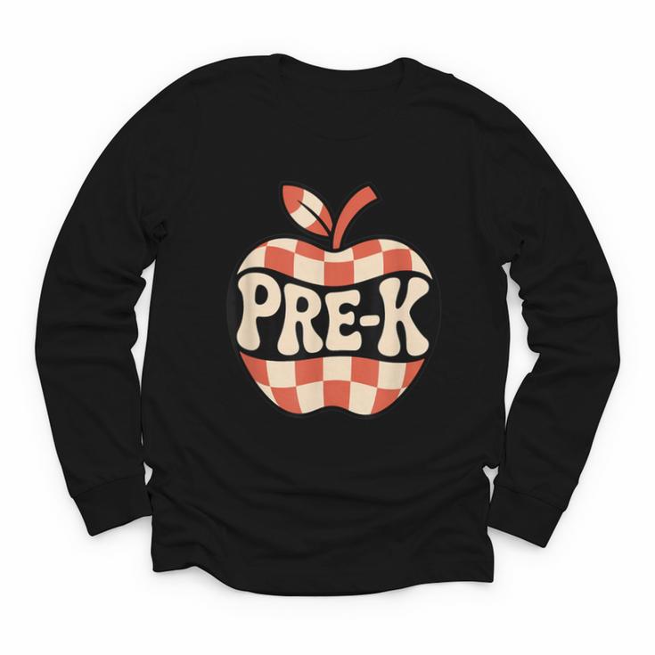Back To School Retro Apple PRE-K Classroom Youth Long Sleeve Tee