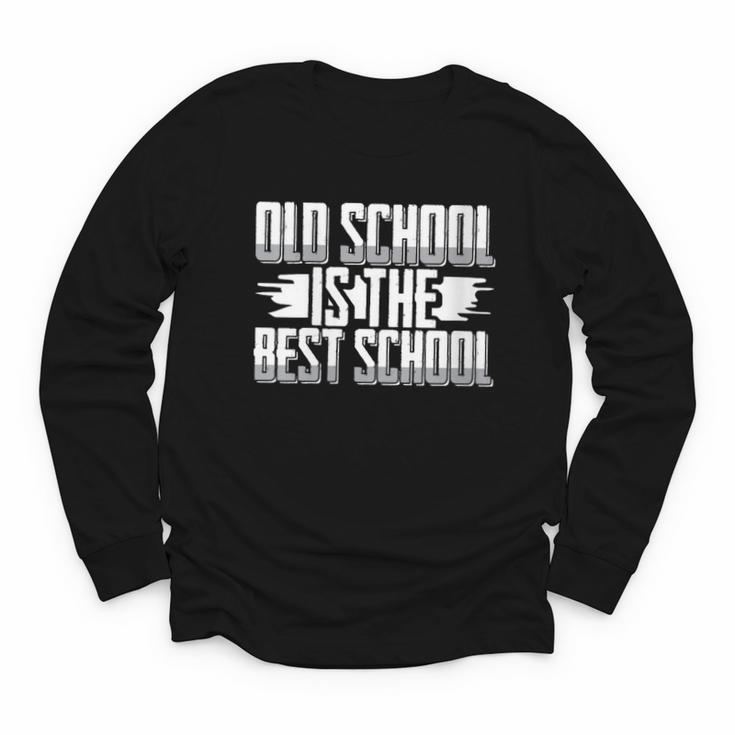 Back To School Vibes Old School Is The Best School Youth Long Sleeve Tee