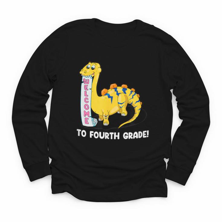 Back To School Welcome To Fourth Grade Youth Long Sleeve Tee