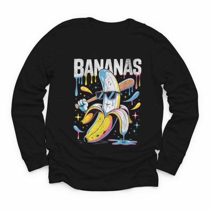 Banana Baseball Drip Kids Youth Boys Girls Sport Teens Youth Long Sleeve Tee