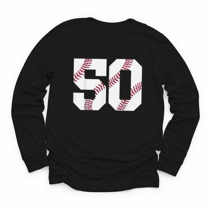 Baseball 1976 50th Birthday Vintage 50 Years Old Retro Youth Long Sleeve Tee