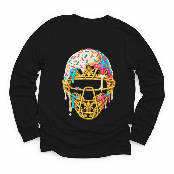 Baseball Drip For Boys Ice Cream Drip Youth Boys Catcher's Youth Long Sleeve Tee