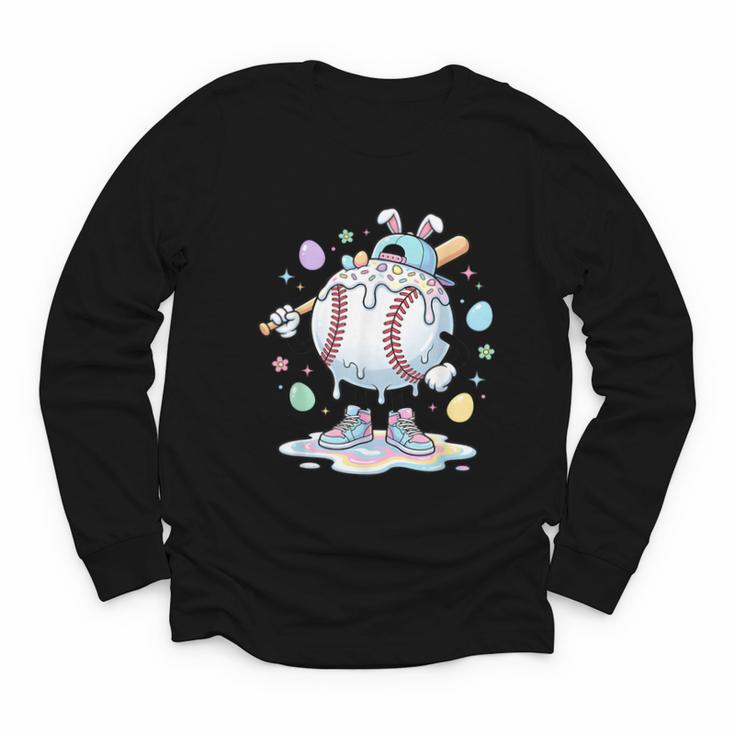 Baseball Drip Icecream Apparel Youth Boy Easter Youth Long Sleeve Tee