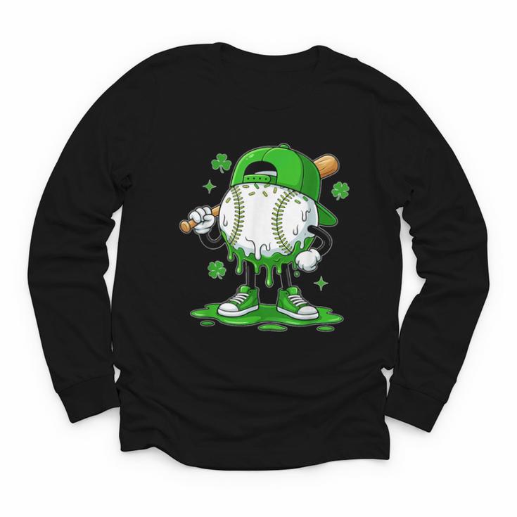 Baseball Drip Icecream Apparel Youth Boy St Patrick's Day Youth Long Sleeve Tee