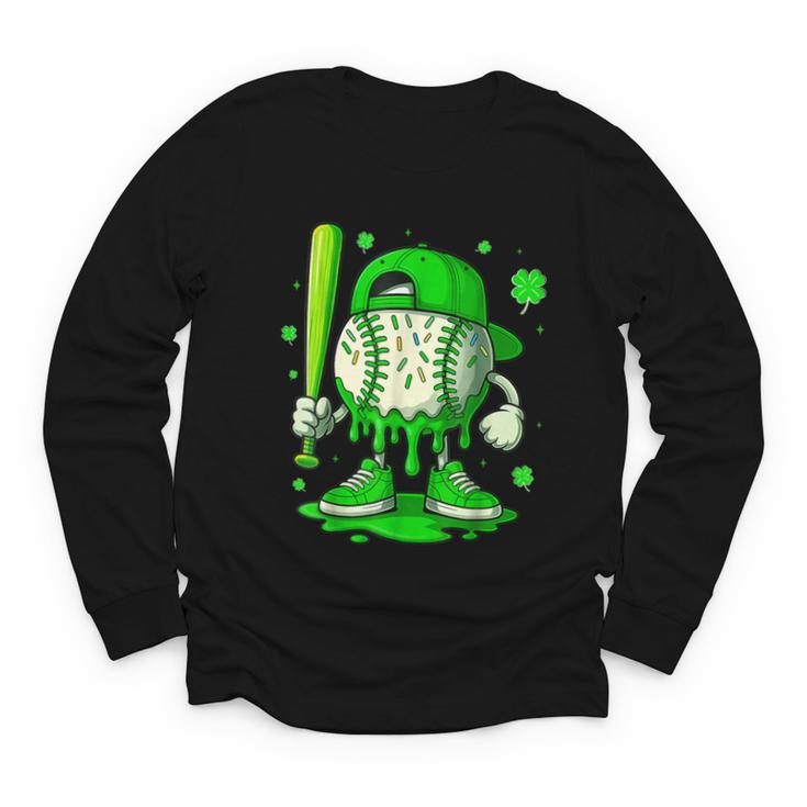 Baseball Drip Icecream Apparel Youth Boy St Patricks Day Youth Long Sleeve Tee