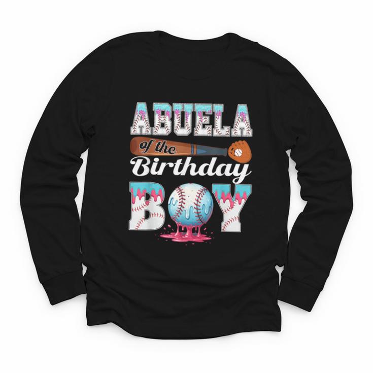 Baseball Ice Cream Drip Abuela Of The Birthday Boy Youth Long Sleeve Tee