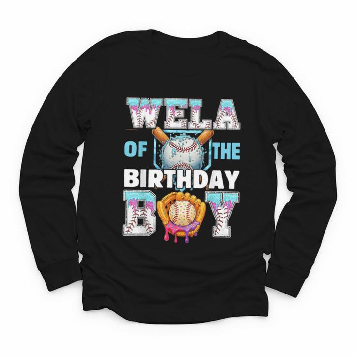 Baseball Ice Cream Drip Wela Of The Birthday Boy Youth Long Sleeve Tee