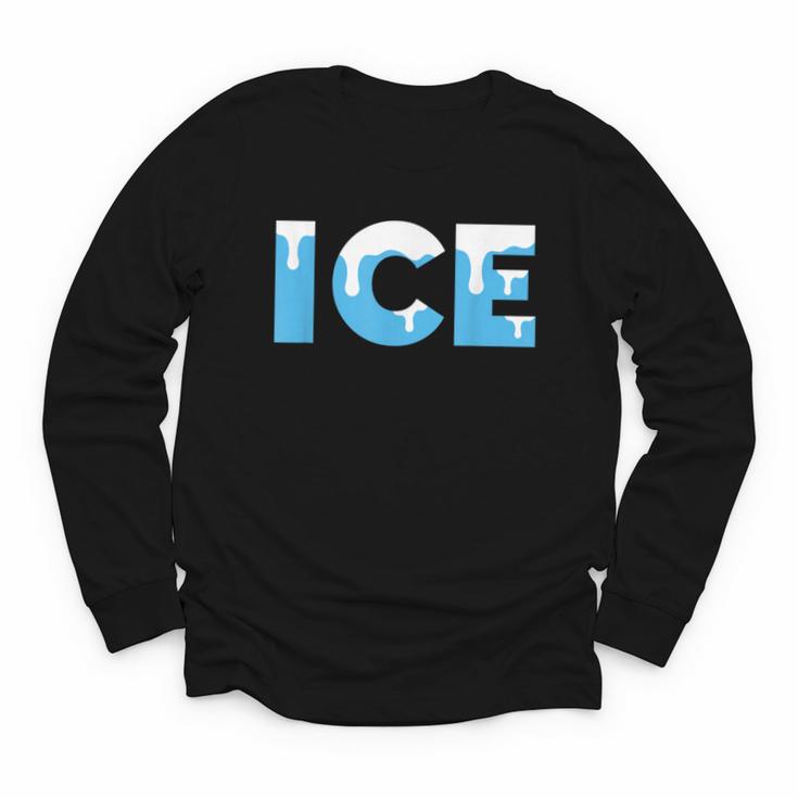 Baseball ICE Ice Cream Drip Baseball Drip Baseball Youth Long Sleeve Tee