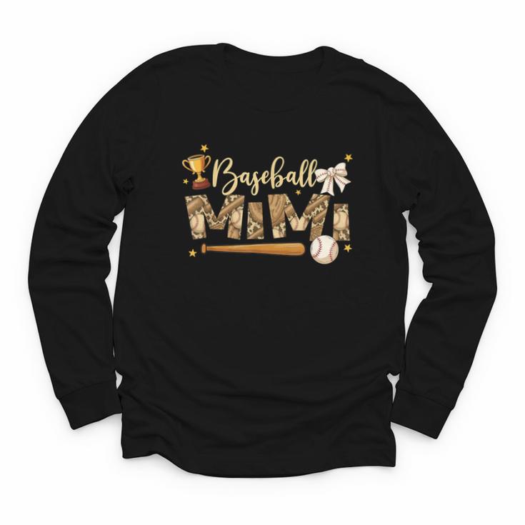 Baseball Mimi Vintage Baseball Lover Youth Long Sleeve Tee