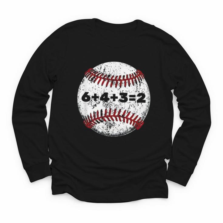 Baseball Red Stitches Sport Graphic 6432 Youth Long Sleeve Tee