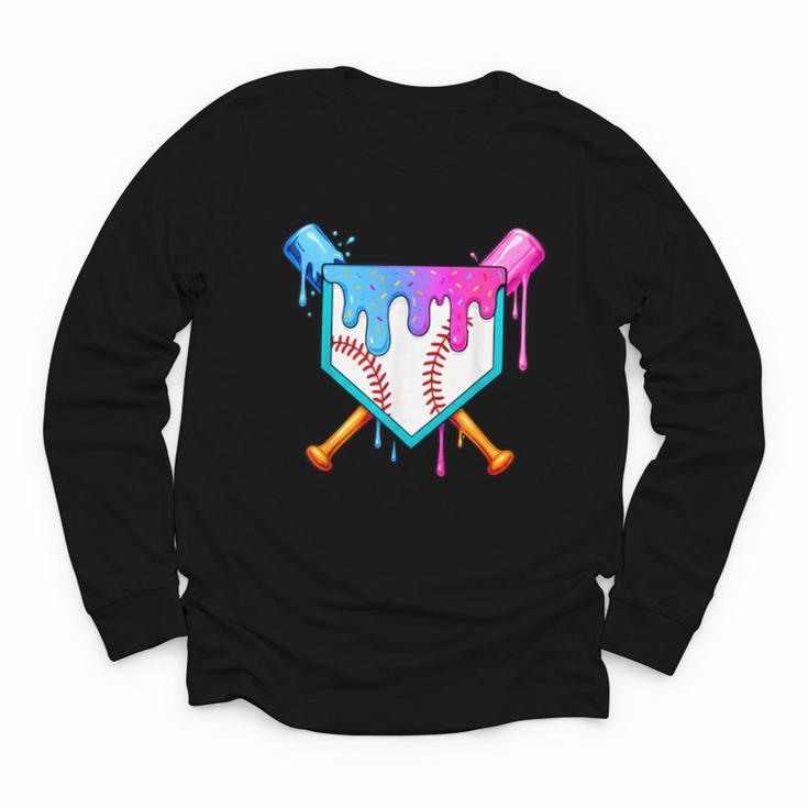 Baseball Sport Respect The Drip Boys Baseball Youth Long Sleeve Tee