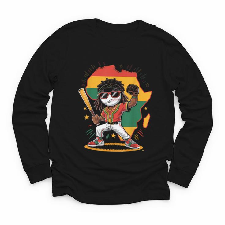 Baseball History Month For Boys Youth Long Sleeve Tee