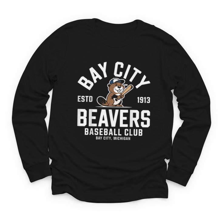 Bay City Beavers Baseball Club Estd 1913 Youth Long Sleeve Tee