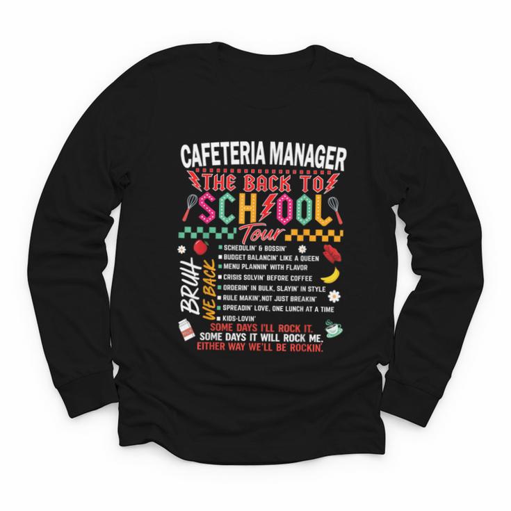 Cafeteria Manager School Cafeteria Crew Back To School Youth Long Sleeve Tee