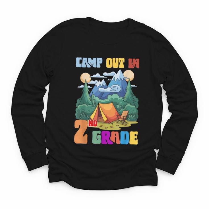 Camp Out In 2nd Grade Back To School For Camping Lover Youth Long Sleeve Tee