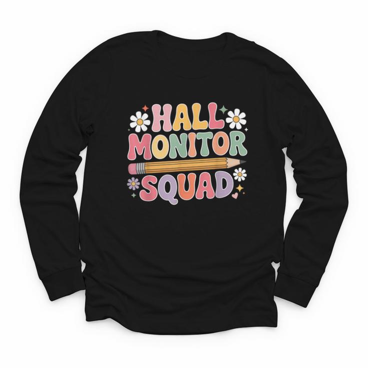 Campus School Hall Monitor Squad Patrol Back To School Youth Long Sleeve Tee