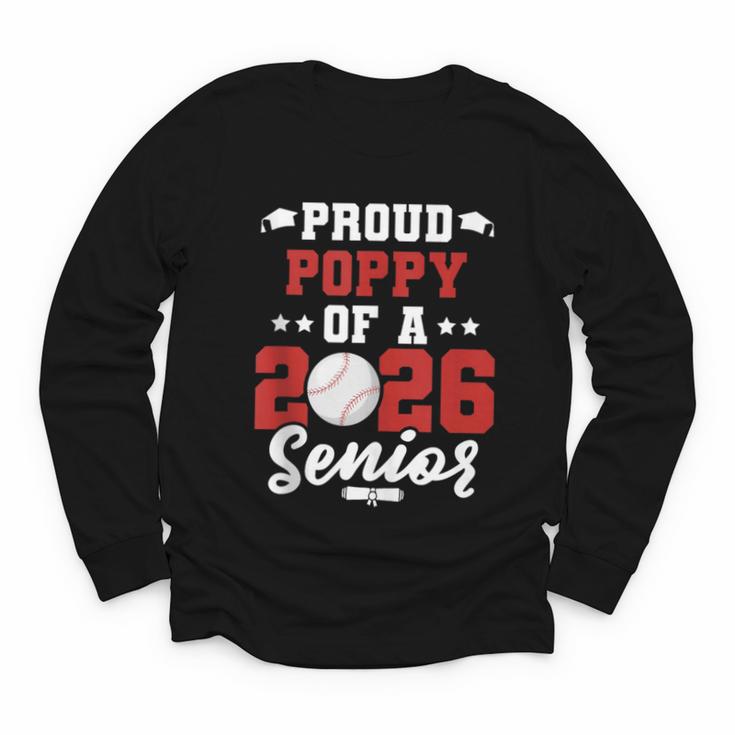 Class Of 2026 Senior Year Baseball Poppy 2026 Graduate Youth Long Sleeve Tee
