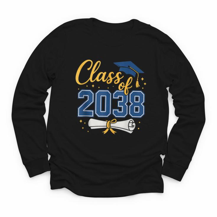 Class Of 2038 Grow With Me Kindergarten Back To School Youth Long Sleeve Tee