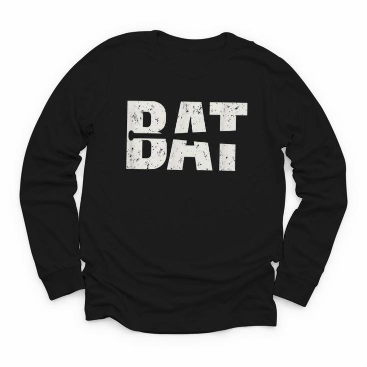 Cool Bat Dad Baseball Tee Women Kids Youth Long Sleeve Tee
