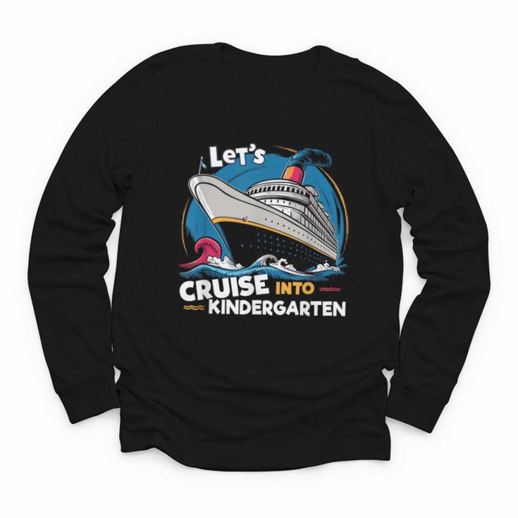 Cruise Ship Kindergarten Back To School Boys Girls Kids Youth Long Sleeve Tee