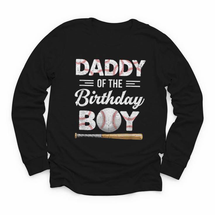 Daddy Of The Birthday Boy Baseball Matching Family Youth Long Sleeve Tee