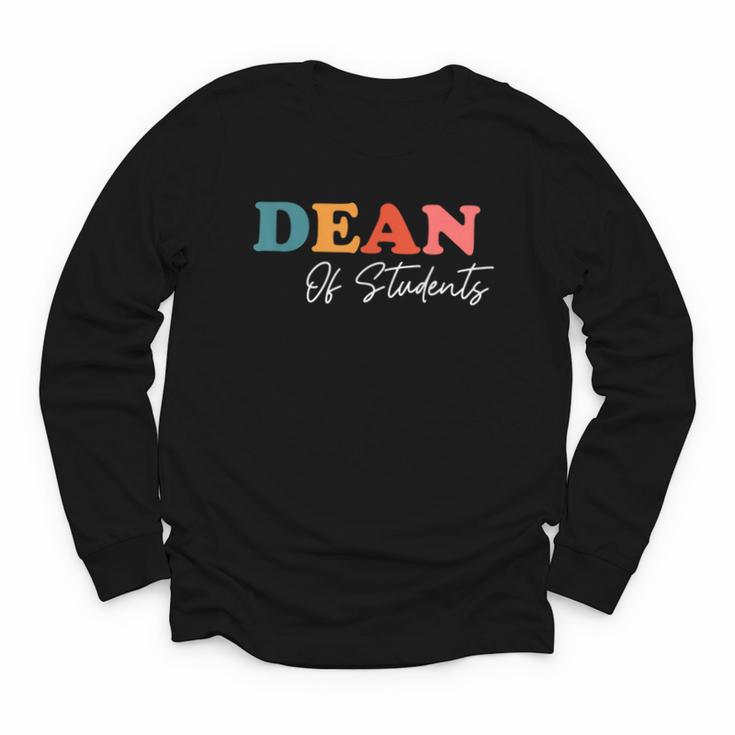 Dean Of Students Boho Cute Back To School Dean Youth Long Sleeve Tee