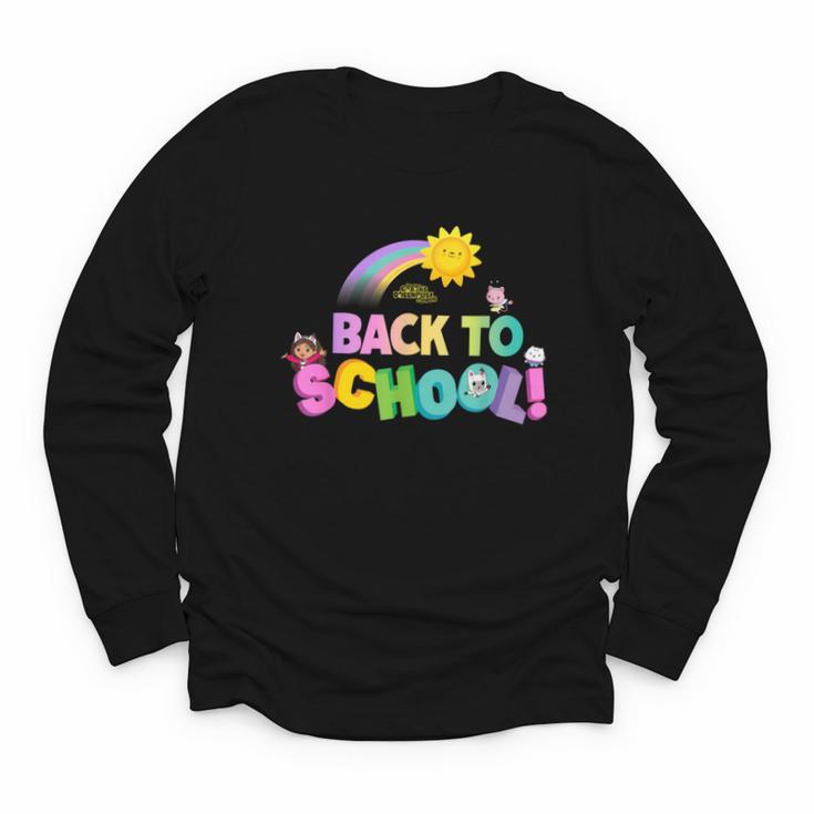 DreamWorks Gabby's Dollhouse Back To School Sunshine Youth Long Sleeve Tee