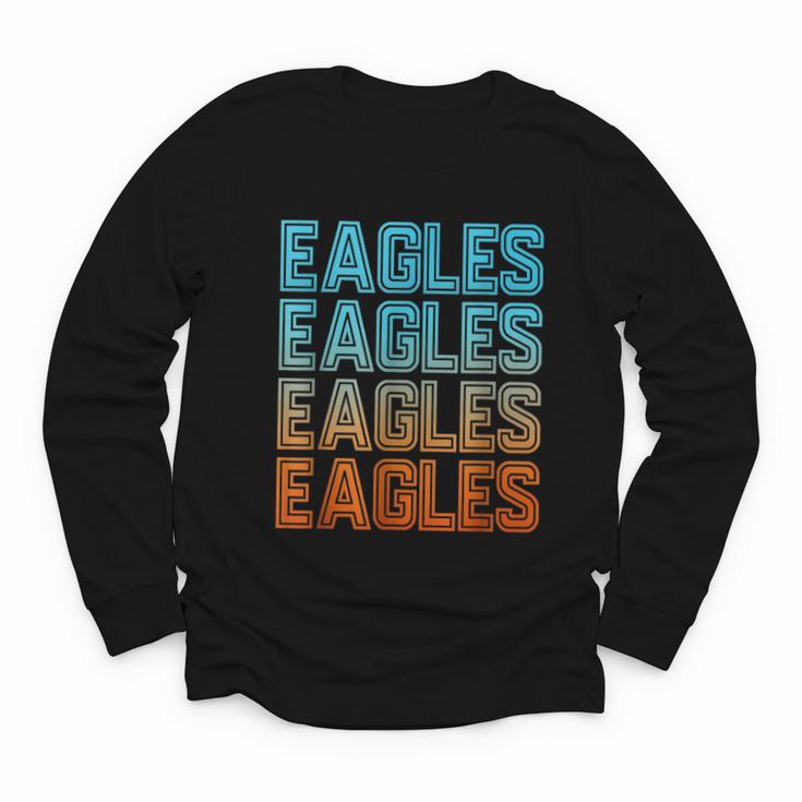 Eagle Mascot Back To School Spirit Kids Boys Girls Men Women Youth Long Sleeve Tee