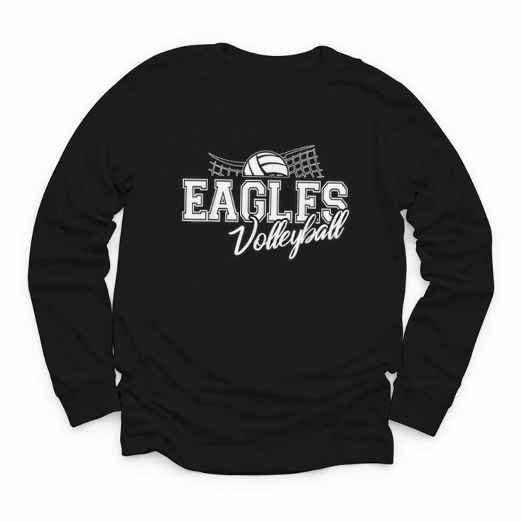 Eagles Volleyball Back To School Spirit Youth Long Sleeve Tee
