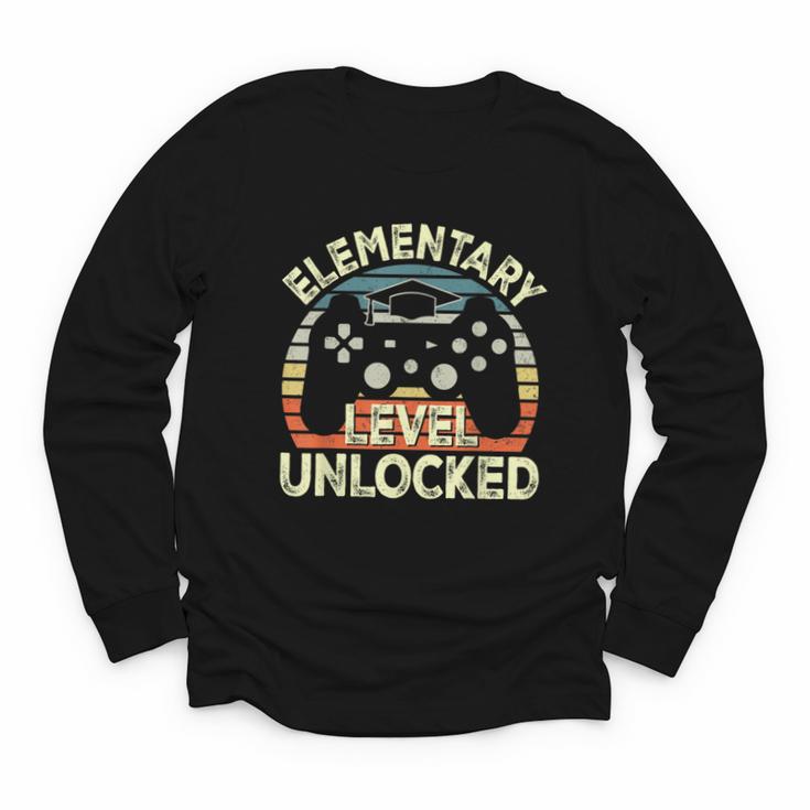 Elementary Level Unlocked Video Game Back To School Boys Youth Long Sleeve Tee
