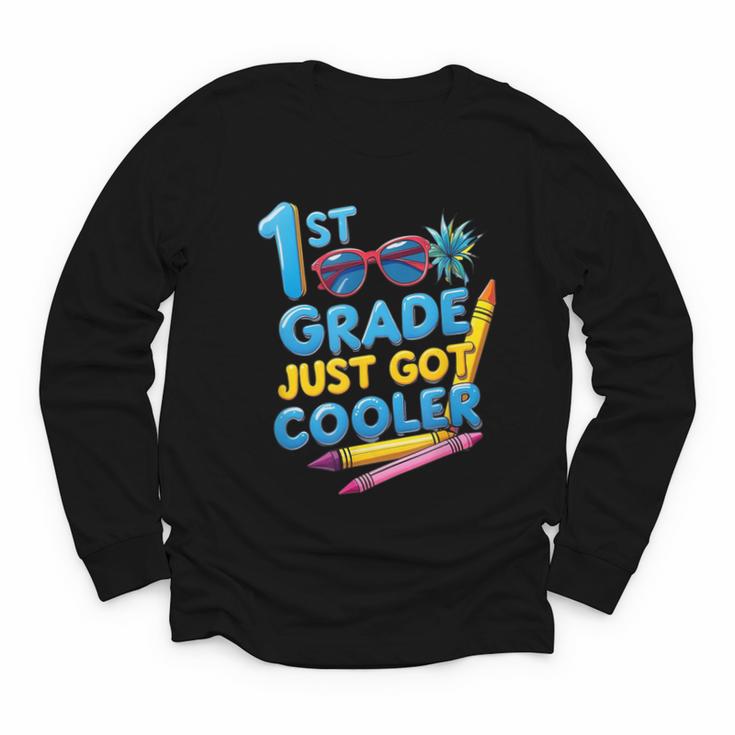 First Day Of First Grade Shirt Boys Girls Back To School Youth Long Sleeve Tee