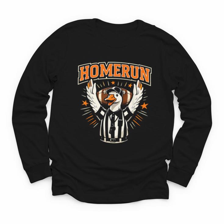 Football Referee Touchdown Baseball Homerun Goose Youth Long Sleeve Tee