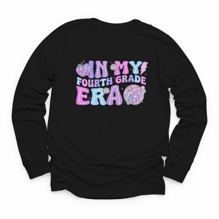 In My Fourth Grade Era Retro Back To School Disco Ball Youth Long Sleeve Tee