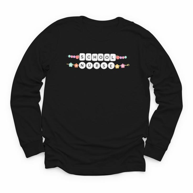 Friendship Bracelet School Nurse Appreciation Back To School Youth Long Sleeve Tee
