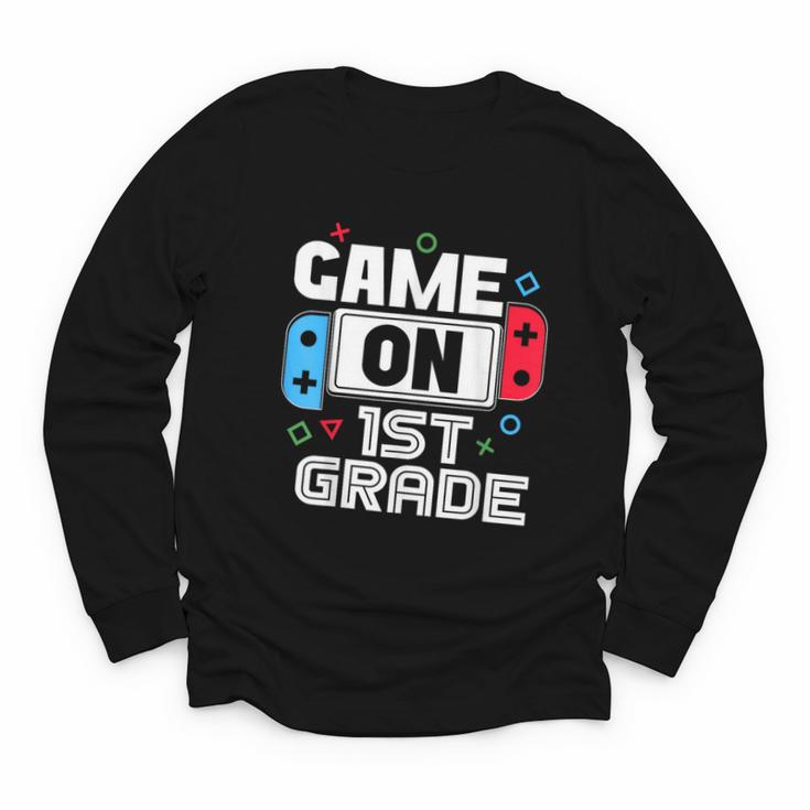 Gamer Back To School Game 1st Grade Kids Boys Youth Long Sleeve Tee