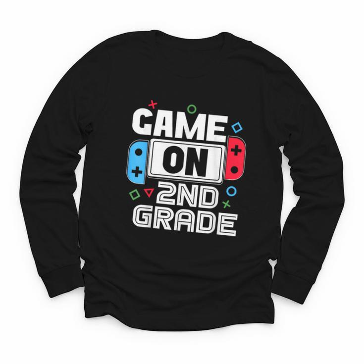 Gamer Back To School Game 2nd Grade Kids Boys Youth Long Sleeve Tee