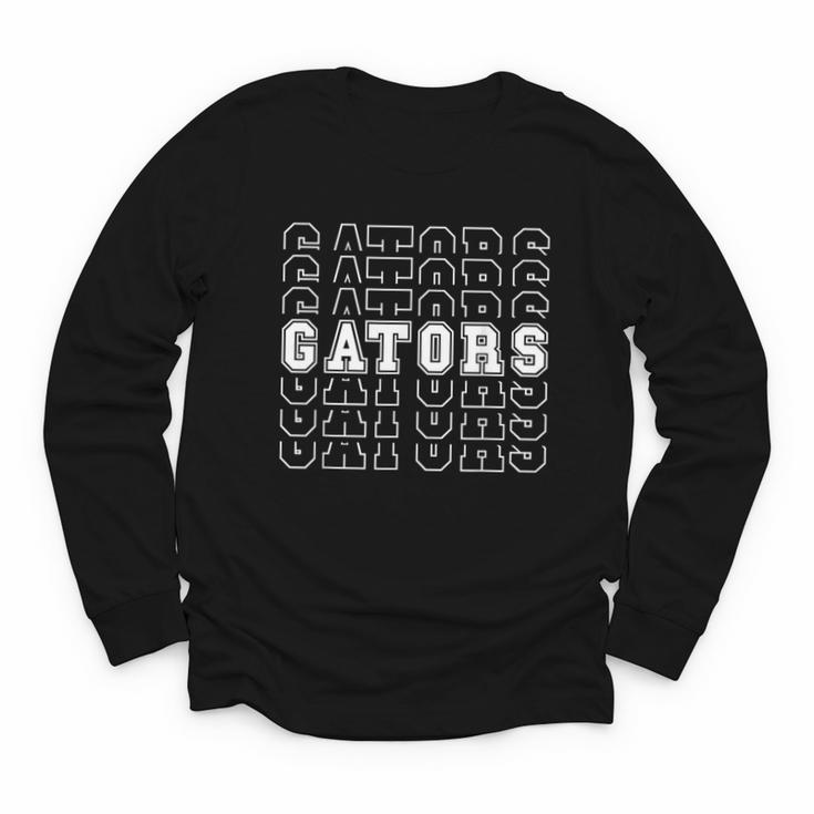 Gators High School Spirit Fan Team Back To School Youth Long Sleeve Tee