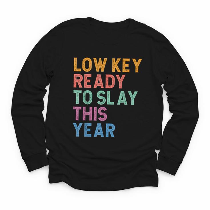 Gen Z Alpha Back To School Low Key Ready To Slay This Year Youth Long Sleeve Tee