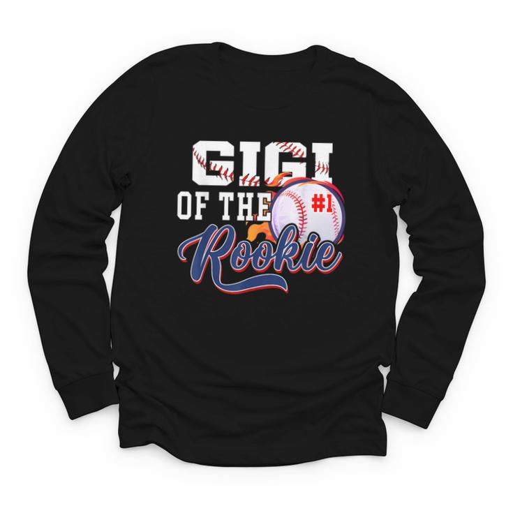 Gigi Rookie Of Year 1st Birthday Baseball Theme Matching Youth Long Sleeve Tee