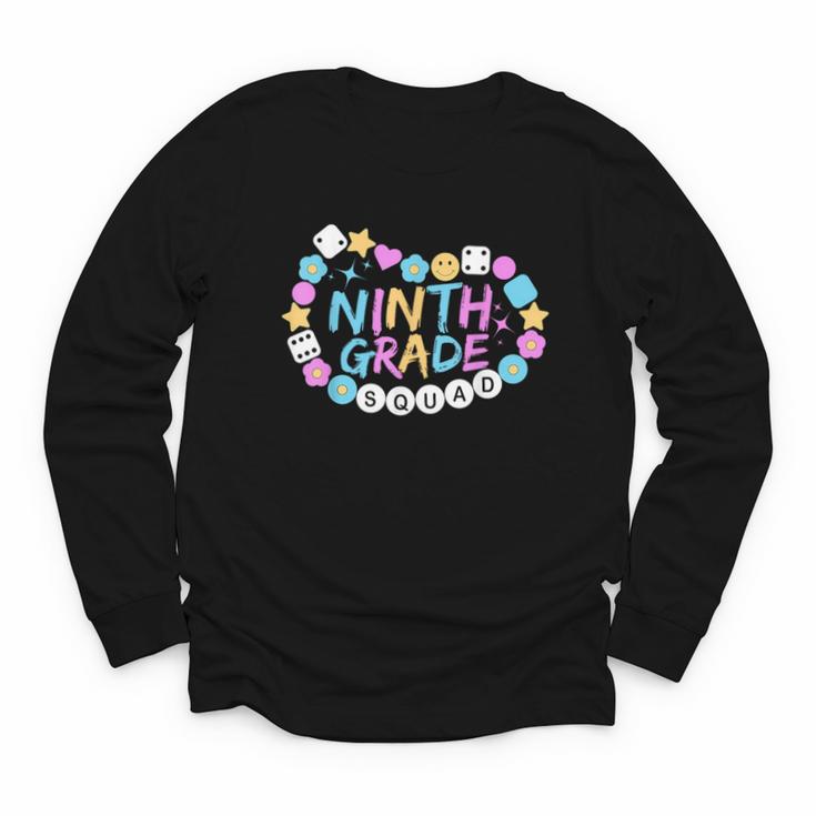 Girls 9th Grade Vibes Back To School Ninth Grade Youth Long Sleeve Tee