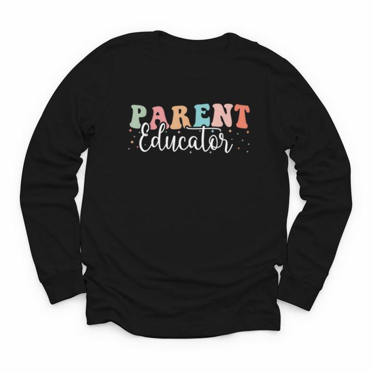Groovy Parent Educator Back To School Youth Long Sleeve Tee