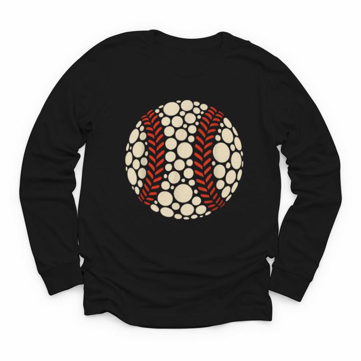 Happy Dot Day Baseball Colorful Polka Dots Boy And Youth Youth Long Sleeve Tee