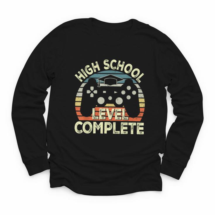 High School Level Unlocked Video Game Back To School Boys Youth Long Sleeve Tee