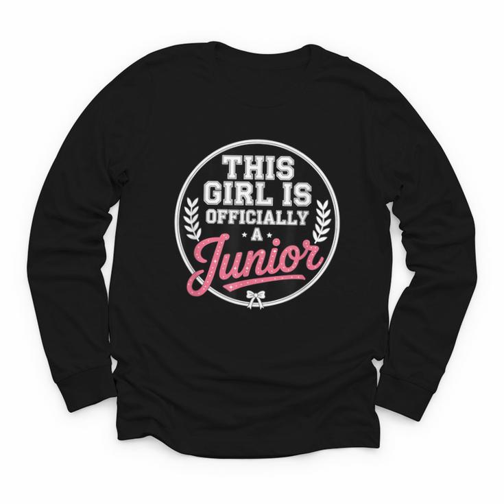 Highschool Girls Back To School 2025 First Day A Junior Youth Long Sleeve Tee