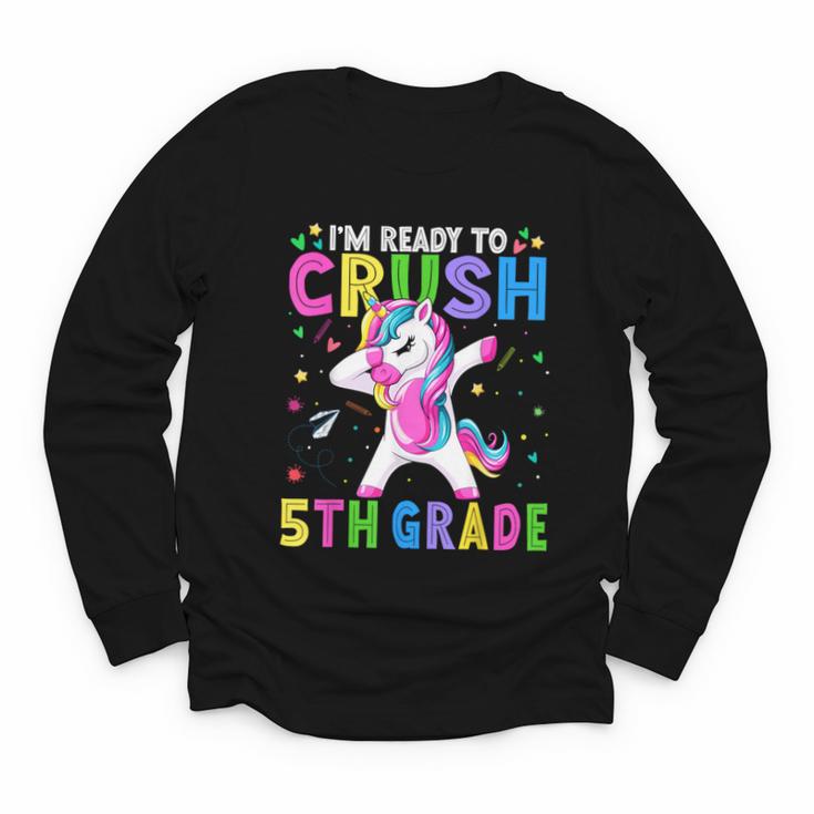 I'm Ready For Fifth Grade Back To School 5th Grade Girls Youth Long Sleeve Tee