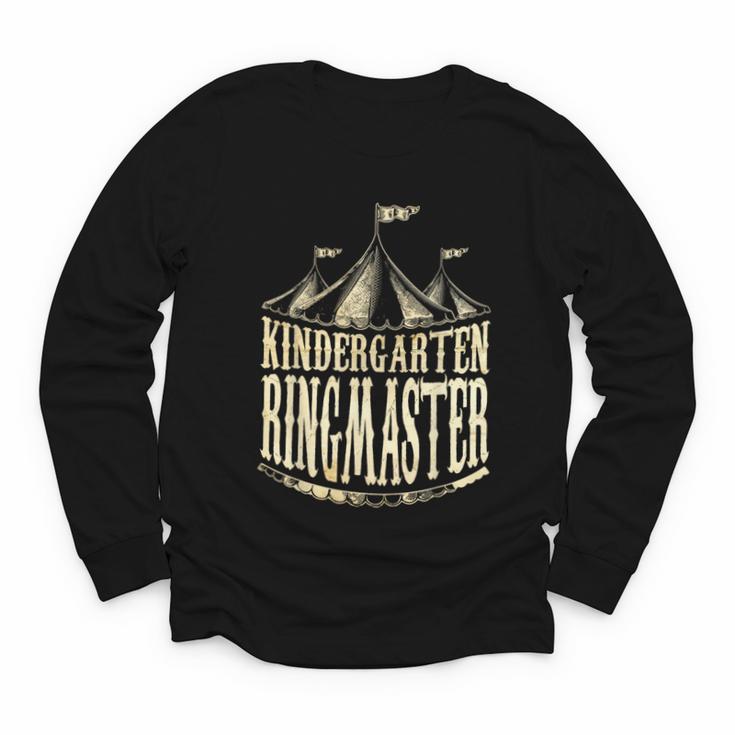 Kindergarten Ringmaster Carnival Back To School Circus Staff Youth Long Sleeve Tee