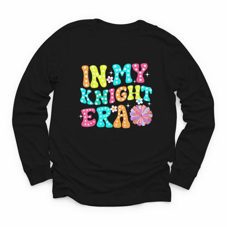 In My Knights Era Back To School Spirit Game Retro Groovy Youth Long Sleeve Tee