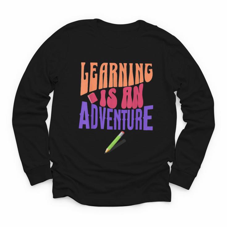 Learning Back To School Is a Motivational Youth Long Sleeve Tee